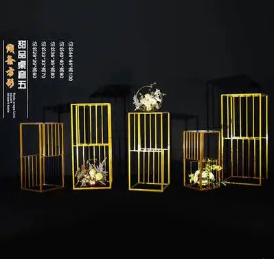 New wedding props line square iron dessert table gold-plated background shelf cake fruit dessert table shelf
New wedding props line square iron dessert table gold-plated background shelf cake fruit dessert table shelf