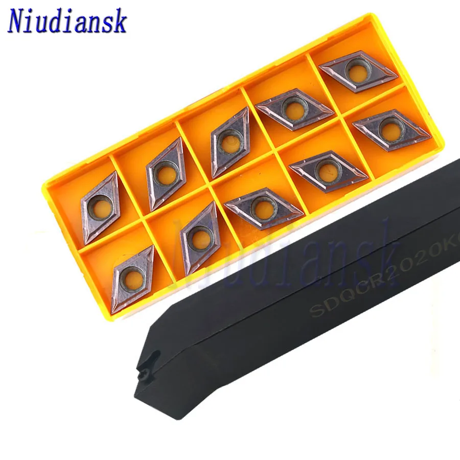 1 шт. SDQCR1212H11 SDQCR1616H11 внешний токарный инструмент Arbor SDQCR2020K11 SDQCR2525M11 10 шт. DCMT11T3 карбидная вставка токарный инструмент с ЧПУ
1 шт. SDQCR1212H11 SDQCR1616H11 внешний токарный инструмент Arbor SDQCR2020K11 SDQCR2525M11 10 шт. DCMT11T3 карбидная вставка токарный инструмент с ЧПУ