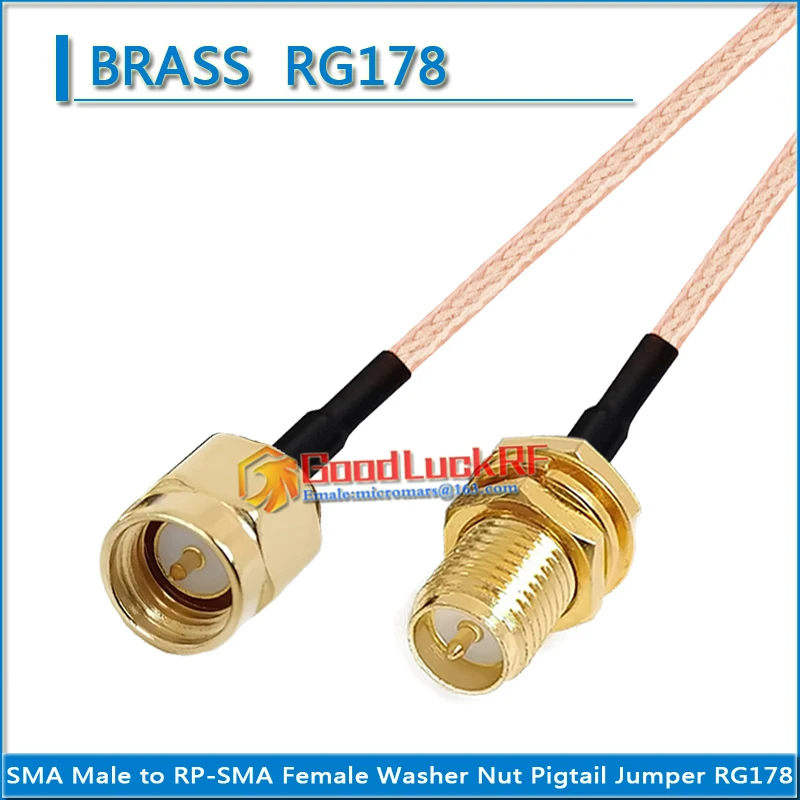 SMA Male to RP-SMA RPSMA RP SMA Female Washer O-ring Bulkhead Panel Mount Nut Plug Coaxial Pigtail Jumper RG178 extend Cable
SMA Male to RP-SMA RPSMA RP SMA Female Washer O-ring Bulkhead Panel Mount Nut Plug Coaxial Pigtail Jumper RG178 extend Cable