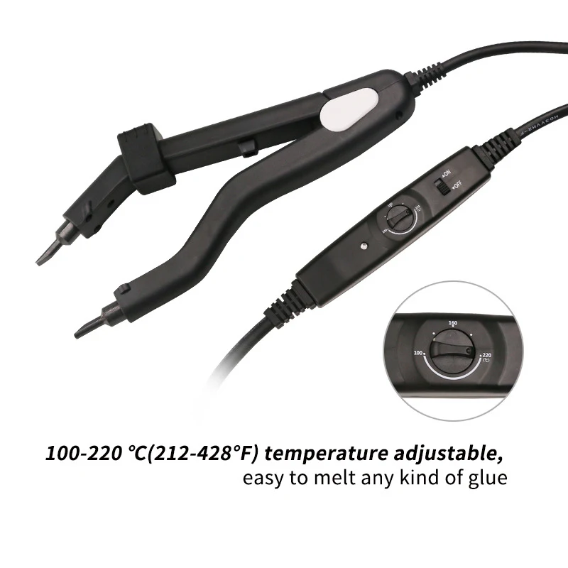 1pcs Adjustable Temperature 220℃ Smart Mini Heating Tip Hair Extension Iron, Fusion Hair Extension Iron Keratin Bonding Tools
1pcs Adjustable Temperature 220℃ Smart Mini Heating Tip Hair Extension Iron, Fusion Hair Extension Iron Keratin Bonding Tools