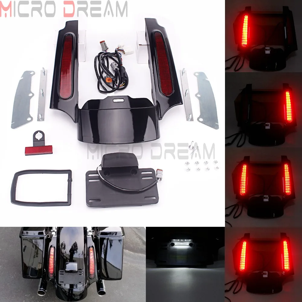Rear Fender Extension Fascia LED Turn Signal Tail Light Red Lens For Harley Touring Road King Street Electra Glide 09-2013 FLHX
Rear Fender Extension Fascia LED Turn Signal Tail Light Red Lens For Harley Touring Road King Street Electra Glide 09-2013 FLHX