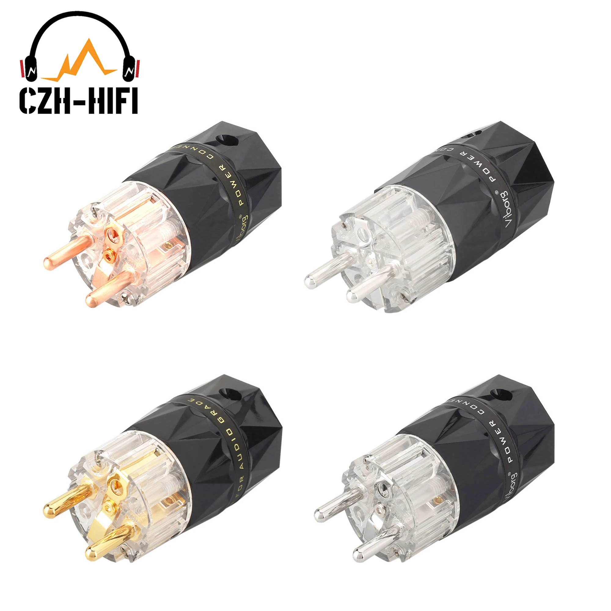 1pc Viborg High End EU 2pin Standard Power Male Plug Schuko Connector For HiFi Audio Amplifeir Speaker DAC CD Power Cord PC
1pc Viborg High End EU 2pin Standard Power Male Plug Schuko Connector For HiFi Audio Amplifeir Speaker DAC CD Power Cord PC