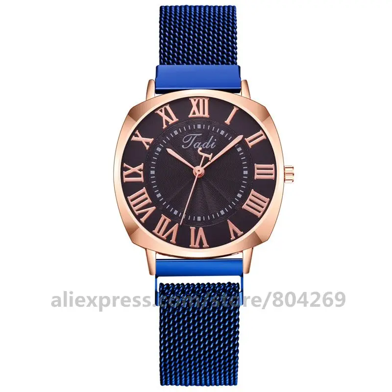 Latest Design Jadi Roman Numeral Square Magnetic Band Watch High Quality Women Quartz Magnetic Dress Watch Hot Selling
Latest Design Jadi Roman Numeral Square Magnetic Band Watch High Quality Women Quartz Magnetic Dress Watch Hot Selling