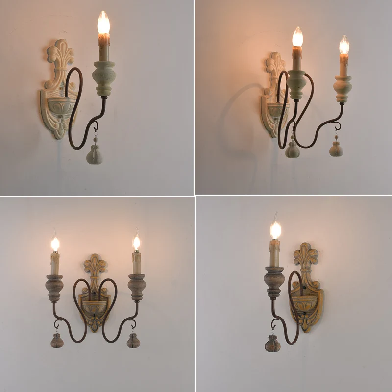 2 Lights American Country Retro Wall Lamp Living Room Creative Mediterranean European Style Iron Corridor Bedroom Bedside Lamp
2 Lights American Country Retro Wall Lamp Living Room Creative Mediterranean European Style Iron Corridor Bedroom Bedside Lamp