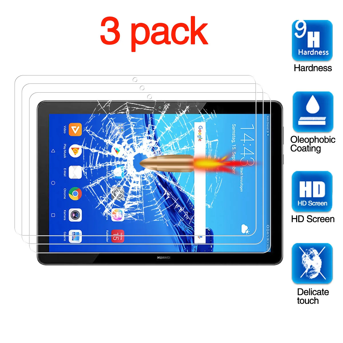 for Huawei MediaPad T5 10 Screen Protector, Tablet Protective Film Anti-Scratch Tempered Glass for Huawei MediaPad T5 10 (10.1")
for Huawei MediaPad T5 10 Screen Protector, Tablet Protective Film Anti-Scratch Tempered Glass for Huawei MediaPad T5 10 (10.1")
