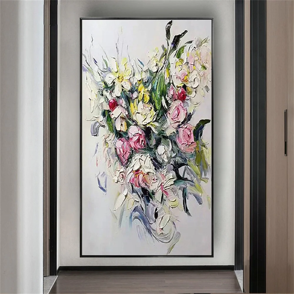 Hot Selling Flower Colorful Canvas Oil Painting Pure Handmade Home Exhibit Drawing Wall Art Poster Mural For Living Room Decor
Hot Selling Flower Colorful Canvas Oil Painting Pure Handmade Home Exhibit Drawing Wall Art Poster Mural For Living Room Decor