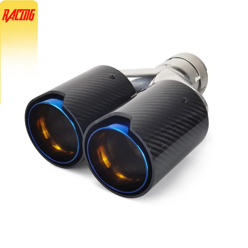 1 Piece Carbon Fiber Cars Exhaust Pipe Dual Tips Car Muffler Modify Tail Throat Nozzle Burnt Blue Fit for BMW
1 Piece Carbon Fiber Cars Exhaust Pipe Dual Tips Car Muffler Modify Tail Throat Nozzle Burnt Blue Fit for BMW