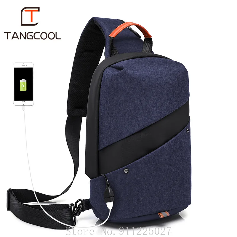 New Chest Bag Men's Messenger Bag USB Charging Trend Casual Breathable Shoulder Bag Male Chest Pocket
New Chest Bag Men's Messenger Bag USB Charging Trend Casual Breathable Shoulder Bag Male Chest Pocket
