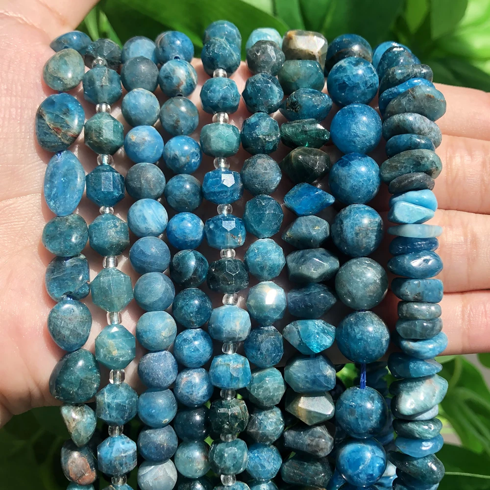 AA Faceted Natural Blue Apatite Stone Beads Round Irregular Loose Rondelle Gems Stone Beads for Jewelry Making DIY Accessories
AA Faceted Natural Blue Apatite Stone Beads Round Irregular Loose Rondelle Gems Stone Beads for Jewelry Making DIY Accessories