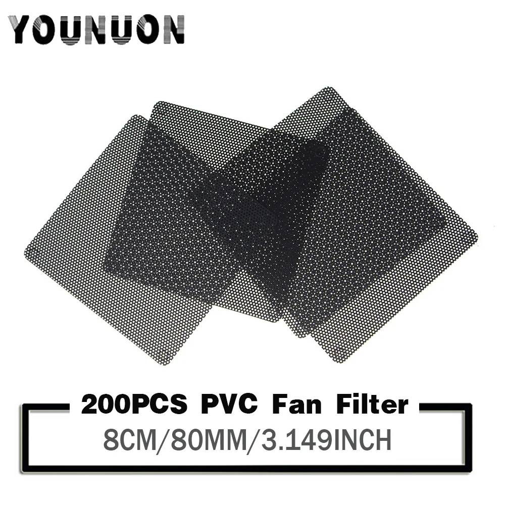 200PCS 80X80MM PC Computer Case Fan Cooler Dust Filter Dustproof Mesh 80mm Cuttable PVC Black
200PCS 80X80MM PC Computer Case Fan Cooler Dust Filter Dustproof Mesh 80mm Cuttable PVC Black