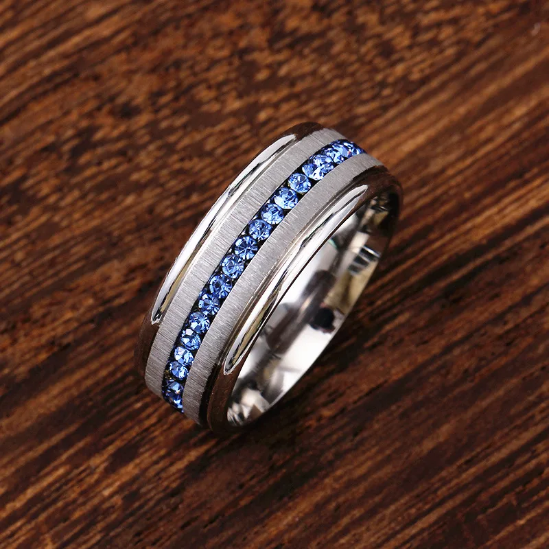 316L Stainless Steel Rings Full Zircon Stone Crystal Engagement Wedding Ring Anniversary Jewelry for Men Women Rings
316L Stainless Steel Rings Full Zircon Stone Crystal Engagement Wedding Ring Anniversary Jewelry for Men Women Rings