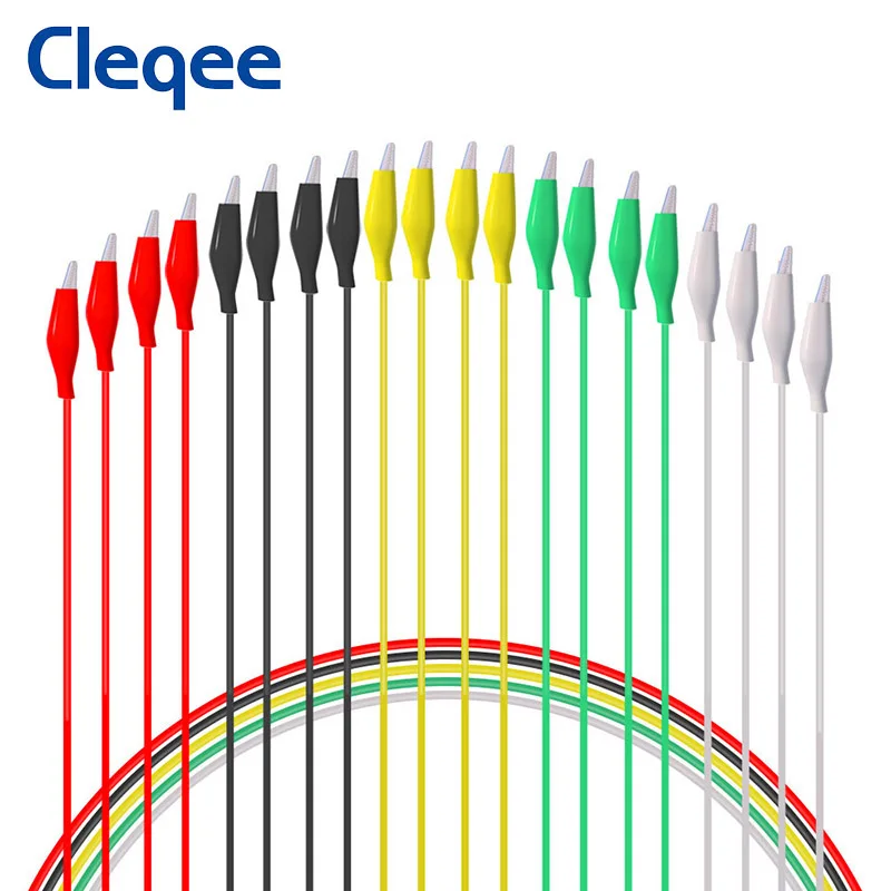 Cleqee P1025 10 шт. двойные зажимы типа «крокодил», Набор испытательных выводов, двухсторонний зажим типа «крокодил», электрический кабель «сделай сам», провод 50 см
Cleqee P1025 10 шт. двойные зажимы типа «крокодил», Набор испытательных выводов, двухсторонний зажим типа «крокодил», электрический кабель «сделай сам», провод 50 см