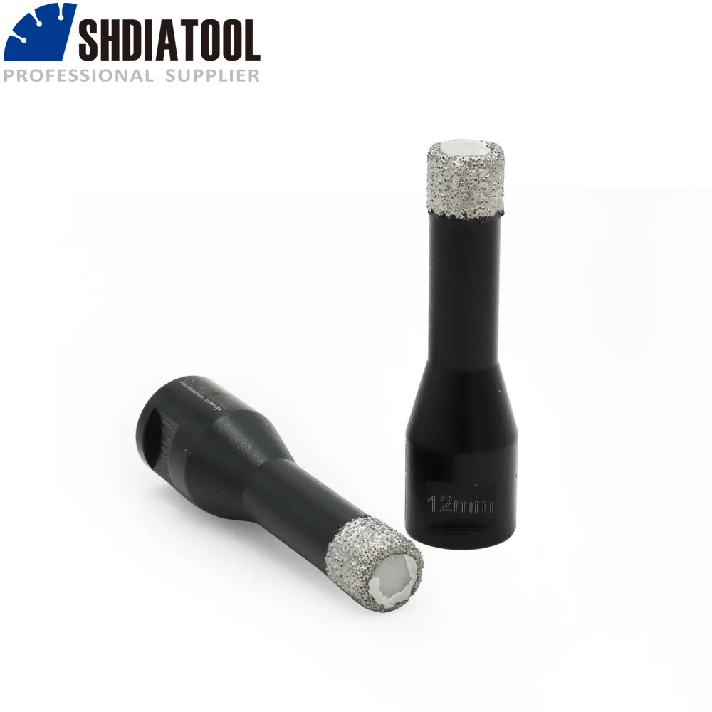 SHDIATOOL 2pcs M10 Dia 12mm Vacuum Brazed Diamond Drilling Bits Dry Drilling Core Bit For Granite Marble Tile Ceramic Hole Saw
SHDIATOOL 2pcs M10 Dia 12mm Vacuum Brazed Diamond Drilling Bits Dry Drilling Core Bit For Granite Marble Tile Ceramic Hole Saw