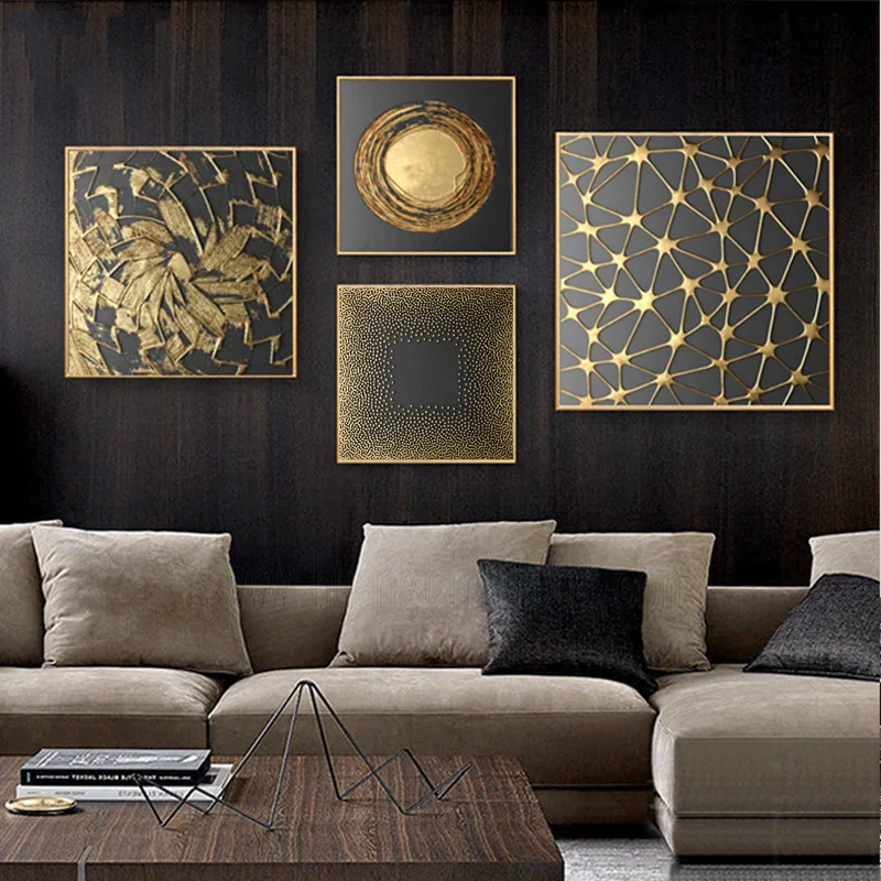 Abstract Gold Luxury Nordic Canvas Painting Picture Home Decor Wall Poster Retro Print Living Room Vintage Minimalist Picture
Abstract Gold Luxury Nordic Canvas Painting Picture Home Decor Wall Poster Retro Print Living Room Vintage Minimalist Picture