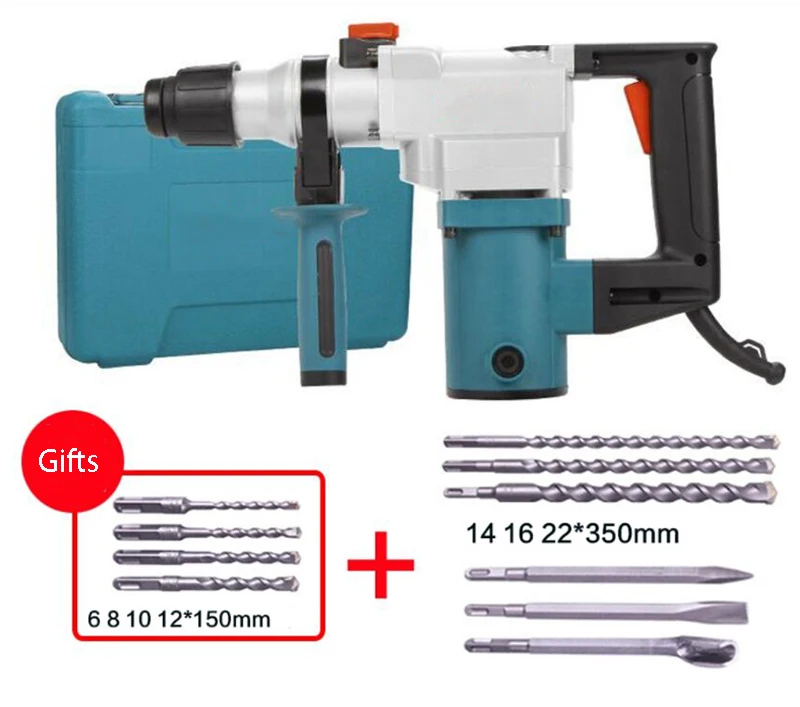 Electric hammer H1-26 Dual-purpose industrial Electric pick High-power Household impact drill for concrete drilling
Electric hammer H1-26 Dual-purpose industrial Electric pick High-power Household impact drill for concrete drilling