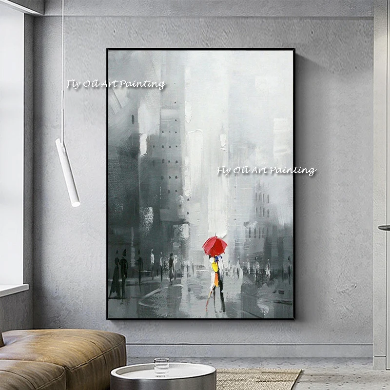 Abstract City Rain Lover umbrella Landscape Oil Painting On Canvas Wall Art Pictures For Living Room Modern Home Decor No Frame
Abstract City Rain Lover umbrella Landscape Oil Painting On Canvas Wall Art Pictures For Living Room Modern Home Decor No Frame