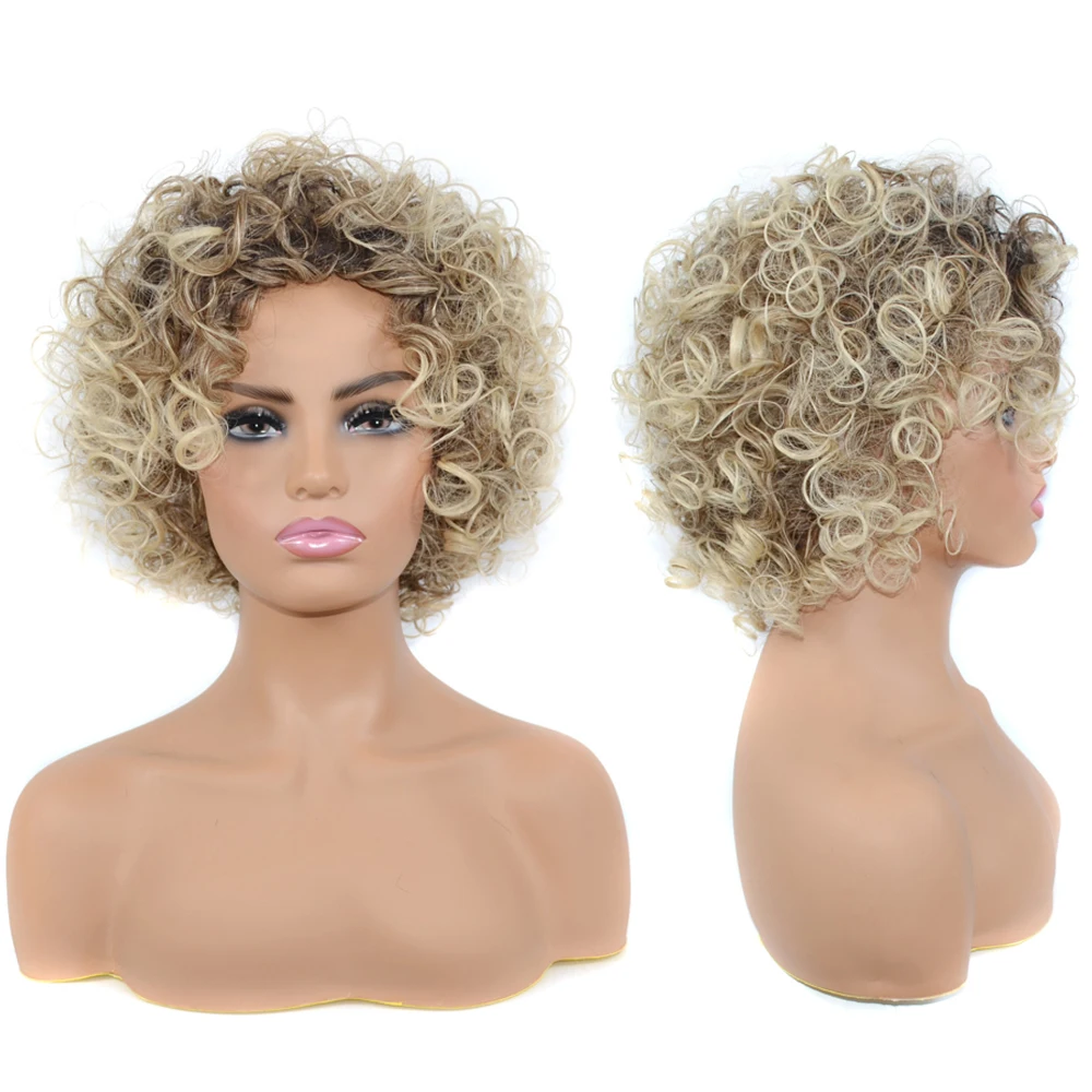 Pixie Cut Jerry Curly Short Afro Synthetic Hair Wig Afro Kinky Curl Wigs For Black Women Invisible Curly Bob Wig
Pixie Cut Jerry Curly Short Afro Synthetic Hair Wig Afro Kinky Curl Wigs For Black Women Invisible Curly Bob Wig