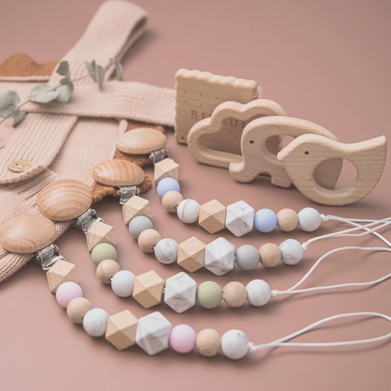 1set Baby Dummy Pacifier Chain Beech Wooden Pacifier Clip Cloud Geometric Silicone Beads Wood Teethers Tiny Rod Clips Baby Gifts
1set Baby Dummy Pacifier Chain Beech Wooden Pacifier Clip Cloud Geometric Silicone Beads Wood Teethers Tiny Rod Clips Baby Gifts