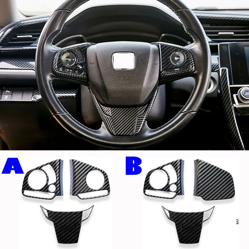 For Honda Civic 10th 2016 2017 2018 2019 2020 ABS carbon fiber Steering Wheel Sheet Cover Trim 1PCS
For Honda Civic 10th 2016 2017 2018 2019 2020 ABS carbon fiber Steering Wheel Sheet Cover Trim 1PCS
