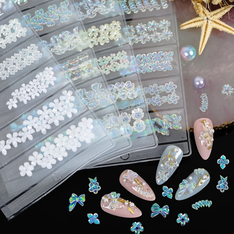 1Pack 3D Glitter Translucent AB Butterfly Bow Ties Flowers Glazed Arylic Nail Art Rhinestone Gems Decorations Manicure DIY Tips
1Pack 3D Glitter Translucent AB Butterfly Bow Ties Flowers Glazed Arylic Nail Art Rhinestone Gems Decorations Manicure DIY Tips