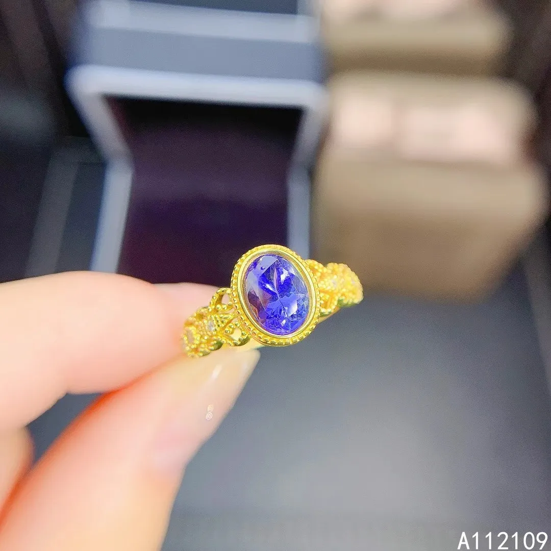 Fine Jewelry 925 Sterling Silver Inset With Natural Gemstone Women's Popular Noble Simple Tanzanite Adjustable Ring Support Dete
Fine Jewelry 925 Sterling Silver Inset With Natural Gemstone Women's Popular Noble Simple Tanzanite Adjustable Ring Support Dete