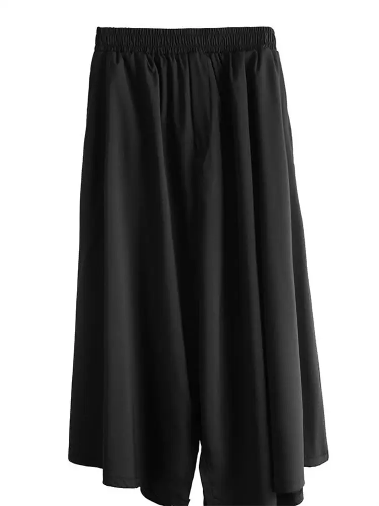 Dark black new cropped pant wide Songyuan Sufeng irregular wide leg pant skirt men's fashion
Dark black new cropped pant wide Songyuan Sufeng irregular wide leg pant skirt men's fashion