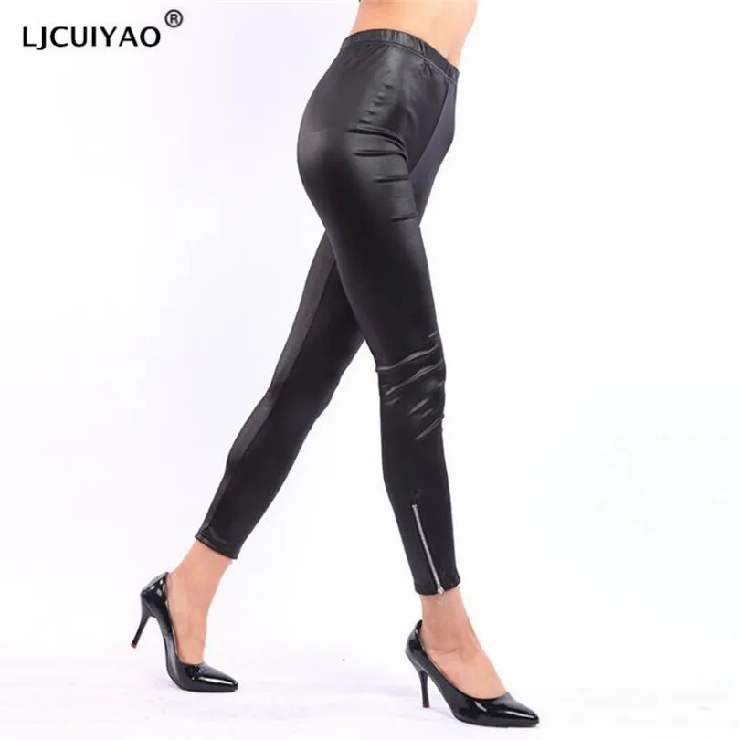 LJCUIYAO Women Slim High Elastic Pants Leather Leggings Zipper Black Legging Slim Faux Leather Faux Leather Leggings Shiny Pants
LJCUIYAO Women Slim High Elastic Pants Leather Leggings Zipper Black Legging Slim Faux Leather Faux Leather Leggings Shiny Pants