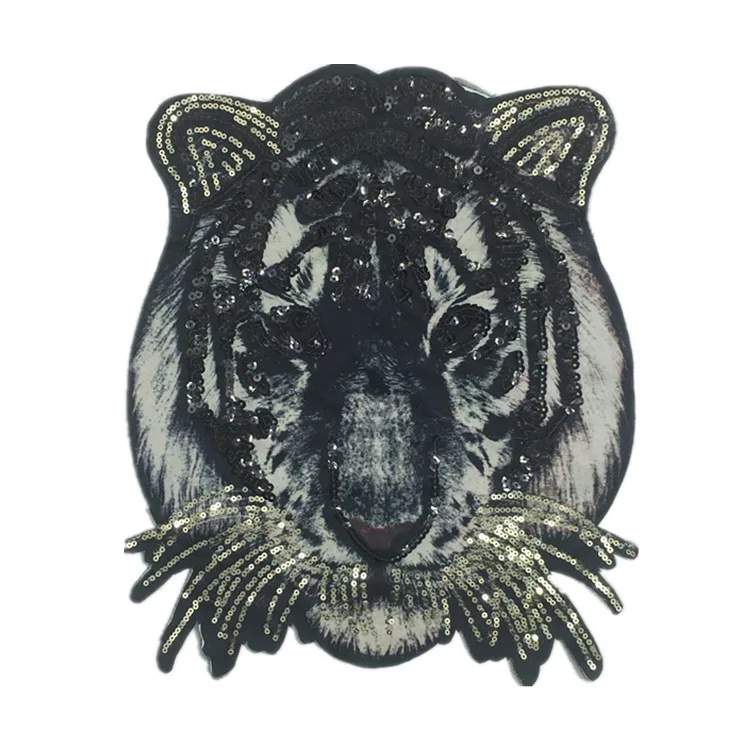 Printed Tiger Sequin Applique Embroidery Cloth Sticker DIY Apparel Decoration Accessories Patch Sticker
Printed Tiger Sequin Applique Embroidery Cloth Sticker DIY Apparel Decoration Accessories Patch Sticker
