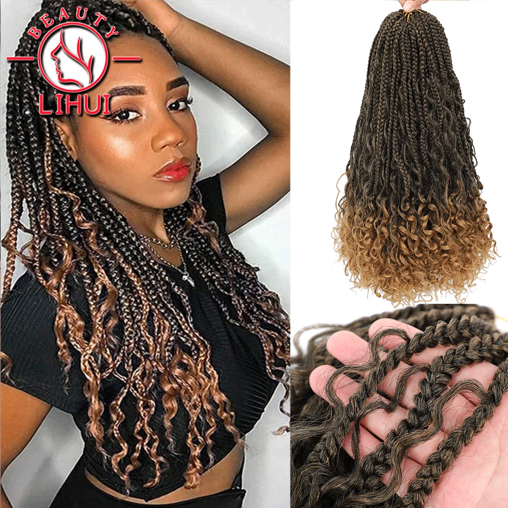 Box Braids Crochet Hair With Curly Ends Goddess Box Braids Crochet Braids 3X Bohemian Braiding Hair For Black Women 3Packs 14" 
Box Braids Crochet Hair With Curly Ends Goddess Box Braids Crochet Braids 3X Bohemian Braiding Hair For Black Women 3Packs 14"
