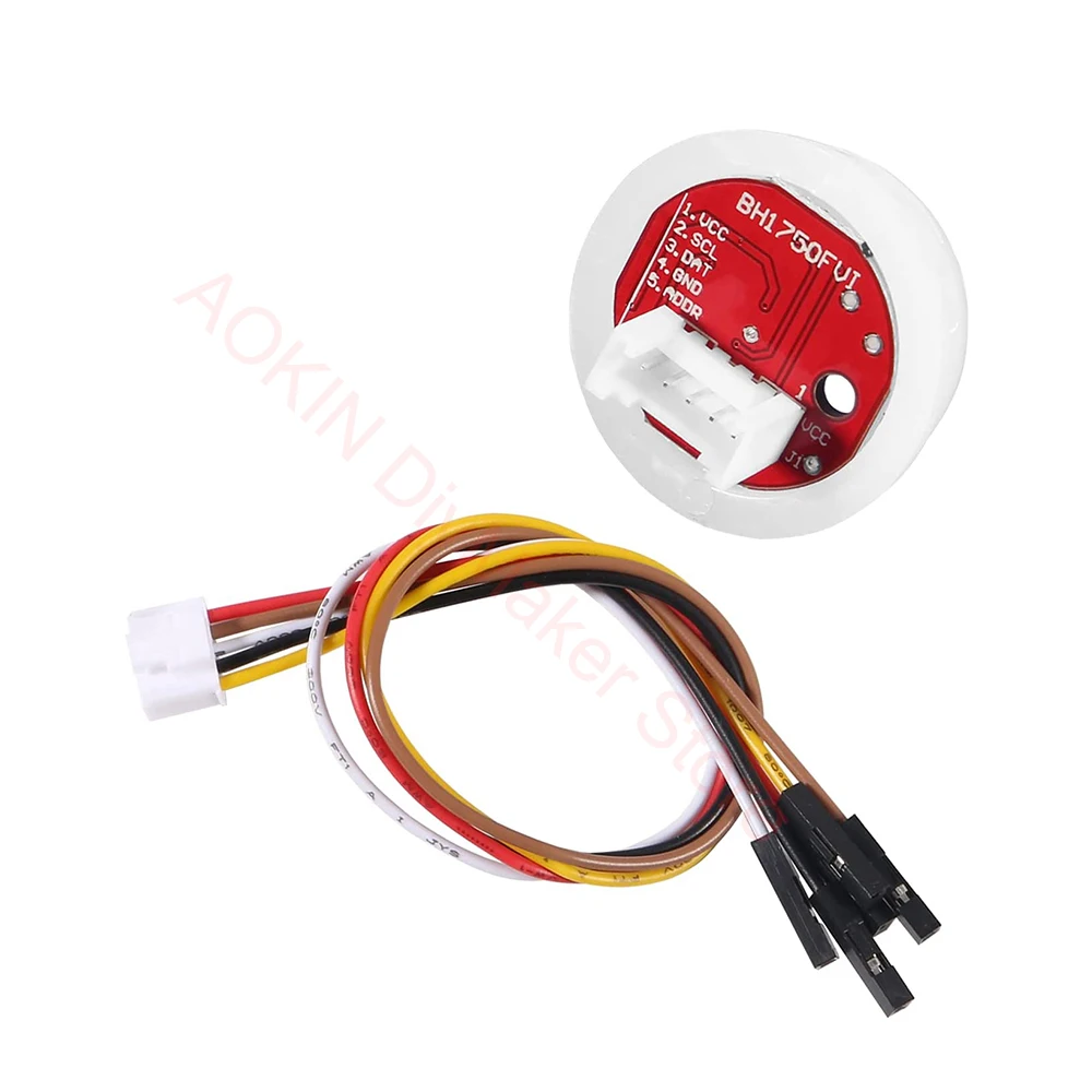 BH1750 BH1750FVI Chip Light Intensity Light Module Light Ball for Arduino DIY KIT DC 5V
BH1750 BH1750FVI Chip Light Intensity Light Module Light Ball for Arduino DIY KIT DC 5V