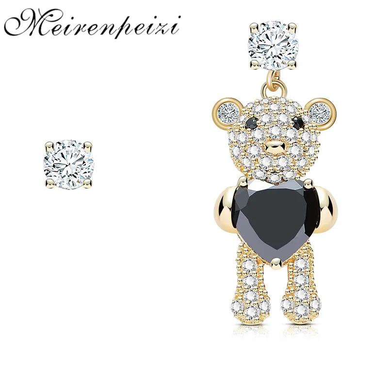 CZ Cartoon Bear Heart Earrings Drop Dangle Decoration Jewelry For Women Girls Teens Kids Charm Party Gift Accessory
CZ Cartoon Bear Heart Earrings Drop Dangle Decoration Jewelry For Women Girls Teens Kids Charm Party Gift Accessory