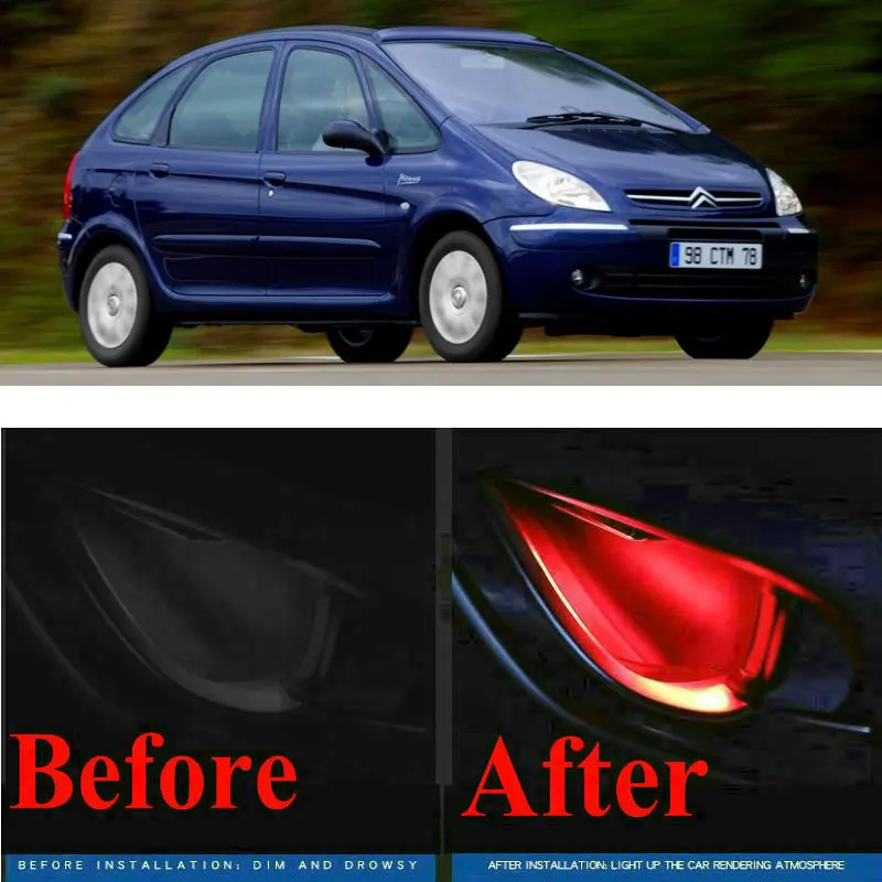 4pc CF style stickers on cars interior inside door handle atmosphere lamp for citroen C-ELYSEE SAXO SYNERGIE XANTIA XSARA C-ZERO
4pc CF style stickers on cars interior inside door handle atmosphere lamp for citroen C-ELYSEE SAXO SYNERGIE XANTIA XSARA C-ZERO