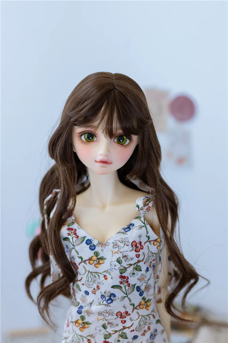 BJD doll wig suitable for 1-3 1-4 1-6 size cute multicolor high temperature silk long curly hair bag face doll accessories
BJD doll wig suitable for 1-3 1-4 1-6 size cute multicolor high temperature silk long curly hair bag face doll accessories