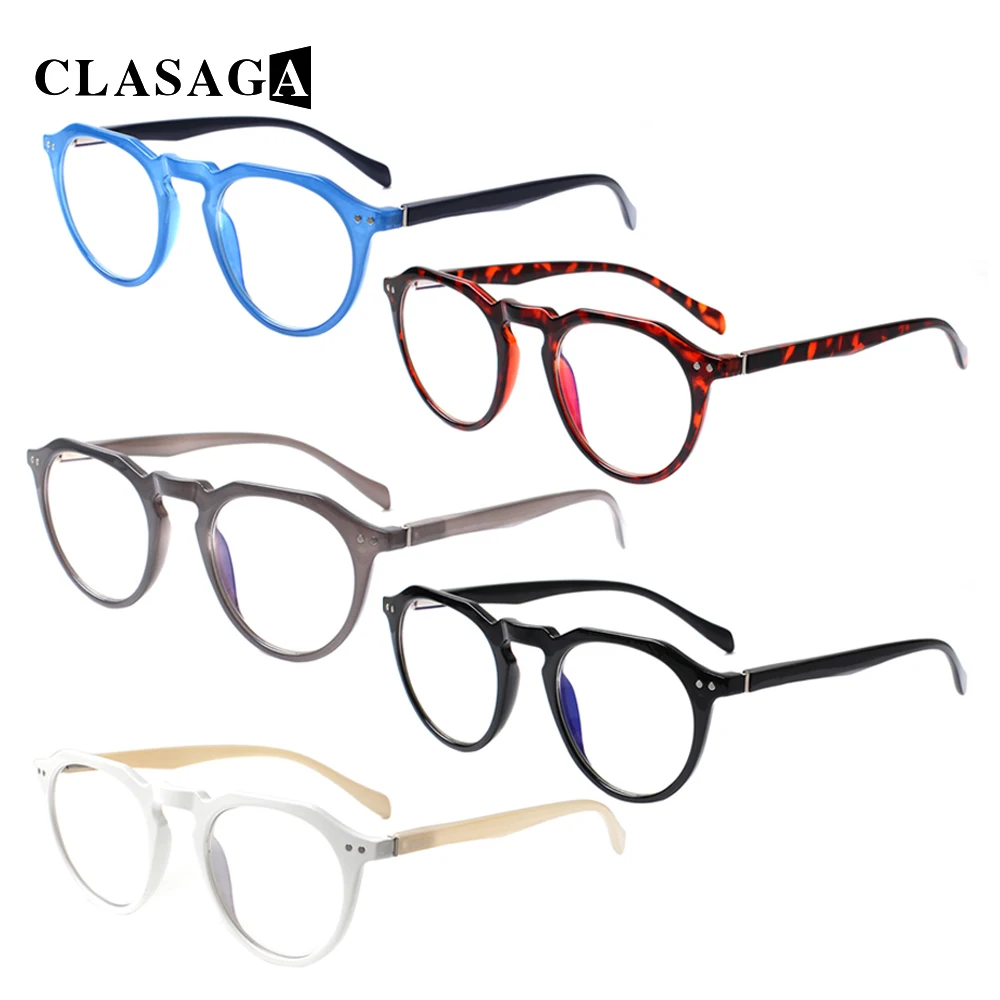 CLASAGA 5Pack Reading Glasses Spring Hinge Blue Light Blocking Oval Frame Men Women Computer Eyewear Decorative Eyeglasses0~400
CLASAGA 5Pack Reading Glasses Spring Hinge Blue Light Blocking Oval Frame Men Women Computer Eyewear Decorative Eyeglasses0~400