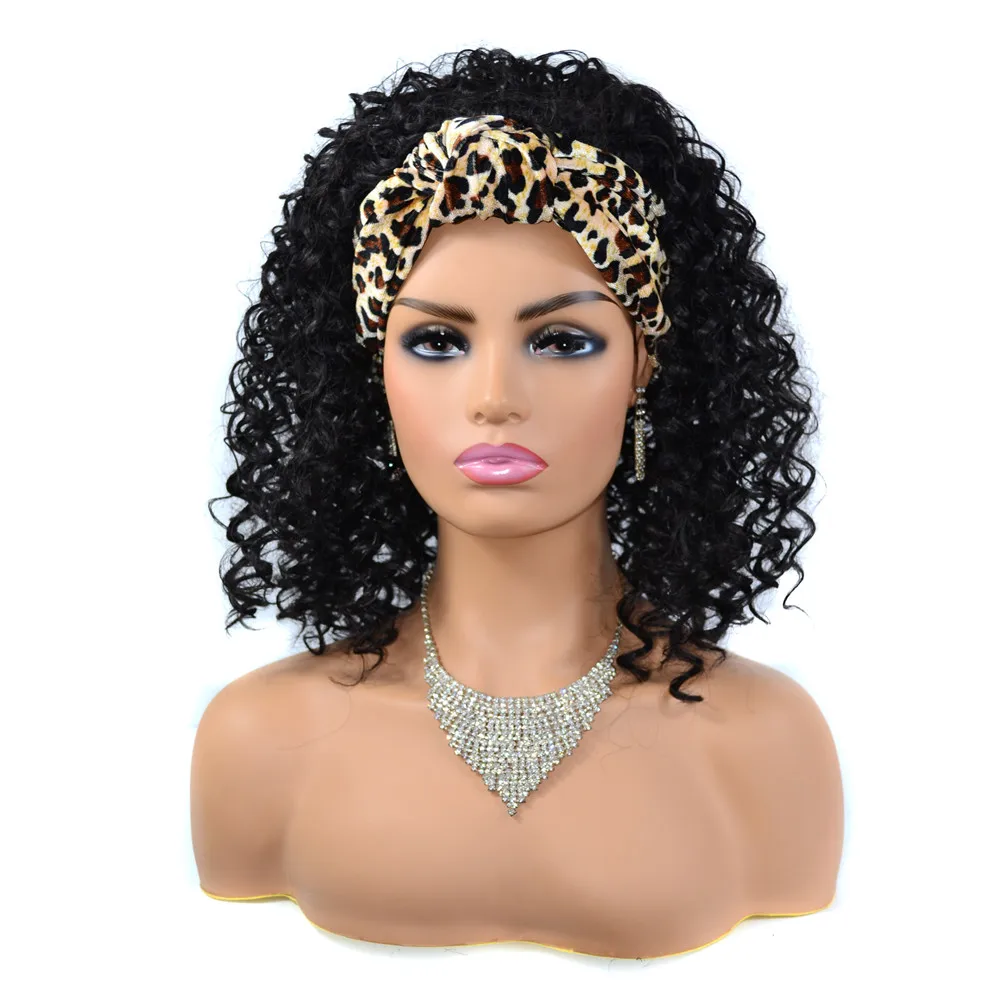 Yunrong Synthetic Wig Turban wig Kinky Curly Wig With Bangs African Women Afro Puff Headwrap Wigs
Yunrong Synthetic Wig Turban wig Kinky Curly Wig With Bangs African Women Afro Puff Headwrap Wigs