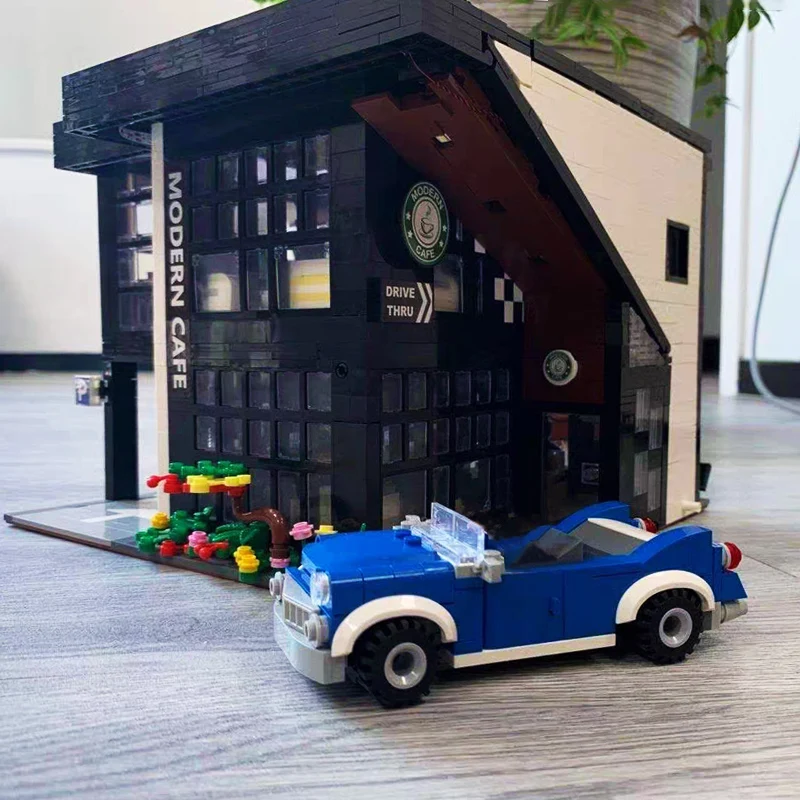 BA MOC Street View Model Bricks Coffee Shop Building Blocks Modern Cafe Corner Toys For Boys Christmas Gift 10182 86005 84002
BA MOC Street View Model Bricks Coffee Shop Building Blocks Modern Cafe Corner Toys For Boys Christmas Gift 10182 86005 84002