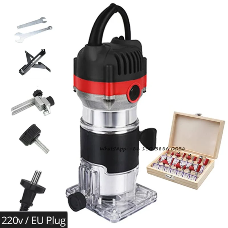 Manual Milling Machine 800W Woodworking Electric Trimmer 1/4 Shank Wood Milling Cutter for Wood Router Carving Machine
Manual Milling Machine 800W Woodworking Electric Trimmer 1/4 Shank Wood Milling Cutter for Wood Router Carving Machine