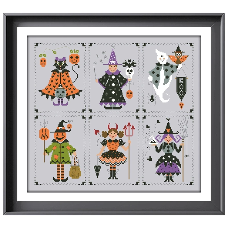 Halloween witch cross stitch kit cartoon pattern design 18ct 14ct 11ct silver canvas embroidery DIY
Halloween witch cross stitch kit cartoon pattern design 18ct 14ct 11ct silver canvas embroidery DIY