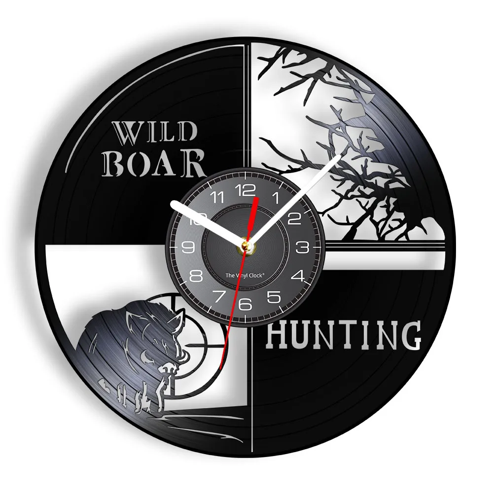 Wild Boar Hunting Vintage Vinyl Record Wall Clock Warthog Hunter Hunting Catch Cave Timepieces Silent Hanging Watch Shooter Gift
Wild Boar Hunting Vintage Vinyl Record Wall Clock Warthog Hunter Hunting Catch Cave Timepieces Silent Hanging Watch Shooter Gift