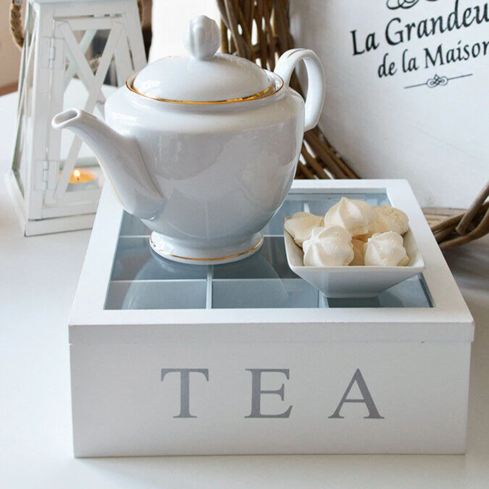 Bamboo Tea Box With Lid Portable 9-Compartment Coffee Tea Bag Storage Holder For Kitchen Cabinets Organizer cha tea box
Bamboo Tea Box With Lid Portable 9-Compartment Coffee Tea Bag Storage Holder For Kitchen Cabinets Organizer cha tea box