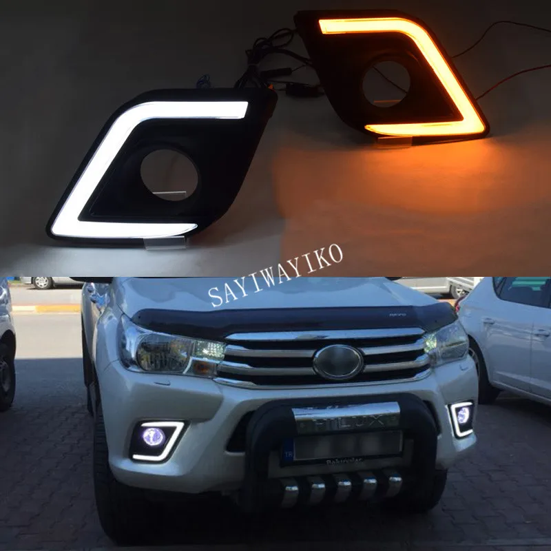 For Toyota Hilux Revo 2015 2016,Yellow Signal Style Relay Waterproof ABS Case 12V Car DRL LED Daytime Running Light
For Toyota Hilux Revo 2015 2016,Yellow Signal Style Relay Waterproof ABS Case 12V Car DRL LED Daytime Running Light