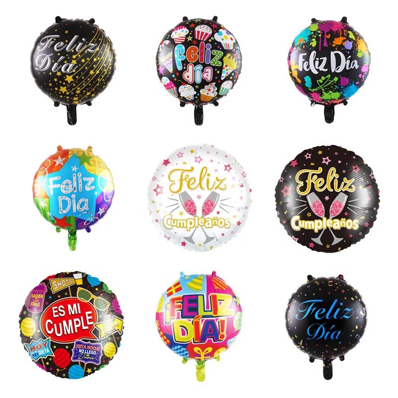 5Pcs 18Inch Round Shape Spanish Happy Birthday Foil Balloons Feliz Cumpleanos Helium Globos Baby Shower Birthday Party Decor Toy
5Pcs 18Inch Round Shape Spanish Happy Birthday Foil Balloons Feliz Cumpleanos Helium Globos Baby Shower Birthday Party Decor Toy