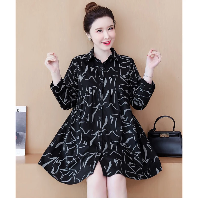 2026 модные женские рубашки-топы средней длины, женские свободные повседневные рубашки с принтом, блузка, новинка 2024, весенне-осенне-летняя одежда 
2026 модные женские рубашки-топы средней длины, женские свободные повседневные рубашки с принтом, блузка, новинка 2024, весенне-осенне-летняя одежда