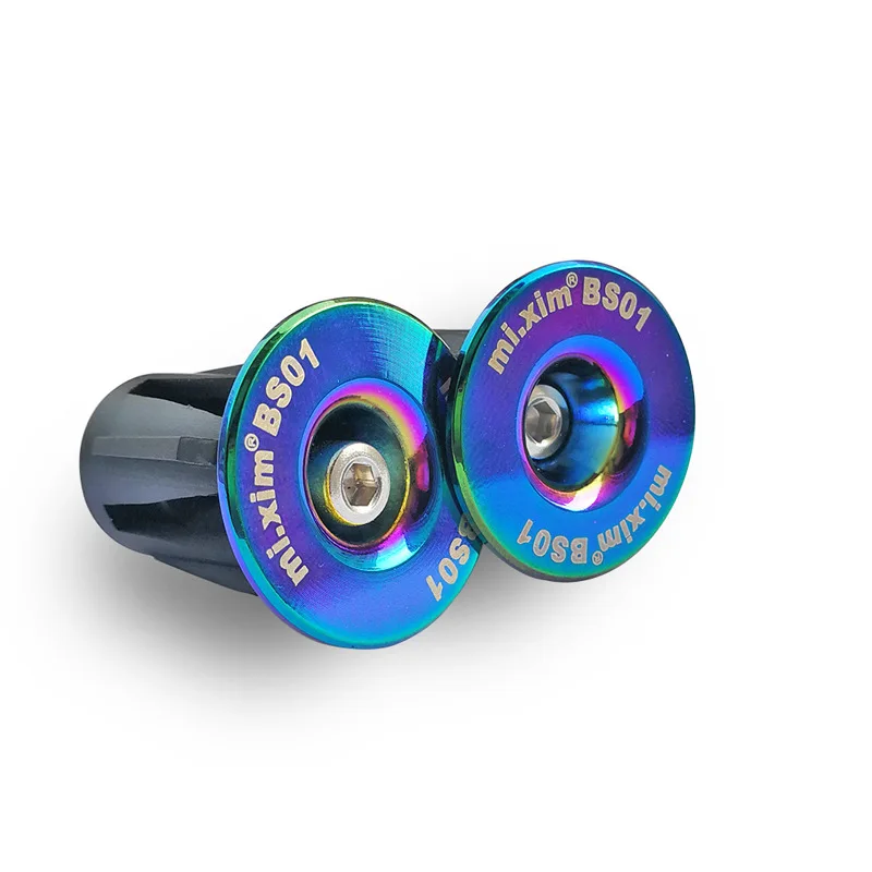 Rainbow MTB Road Bike Handlebar End Plugs Bicycle Handlebar Caps Aluminum alloy Colorful Bicycle Handle Grip Bar End Stoppers
Rainbow MTB Road Bike Handlebar End Plugs Bicycle Handlebar Caps Aluminum alloy Colorful Bicycle Handle Grip Bar End Stoppers