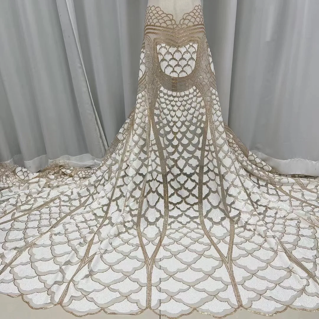 French Mesh Net Lace African Lace Fabric 2021 High Quality Lace Nigeria Sequins Lace Fabric For Woman Dress Wedding Party
French Mesh Net Lace African Lace Fabric 2021 High Quality Lace Nigeria Sequins Lace Fabric For Woman Dress Wedding Party