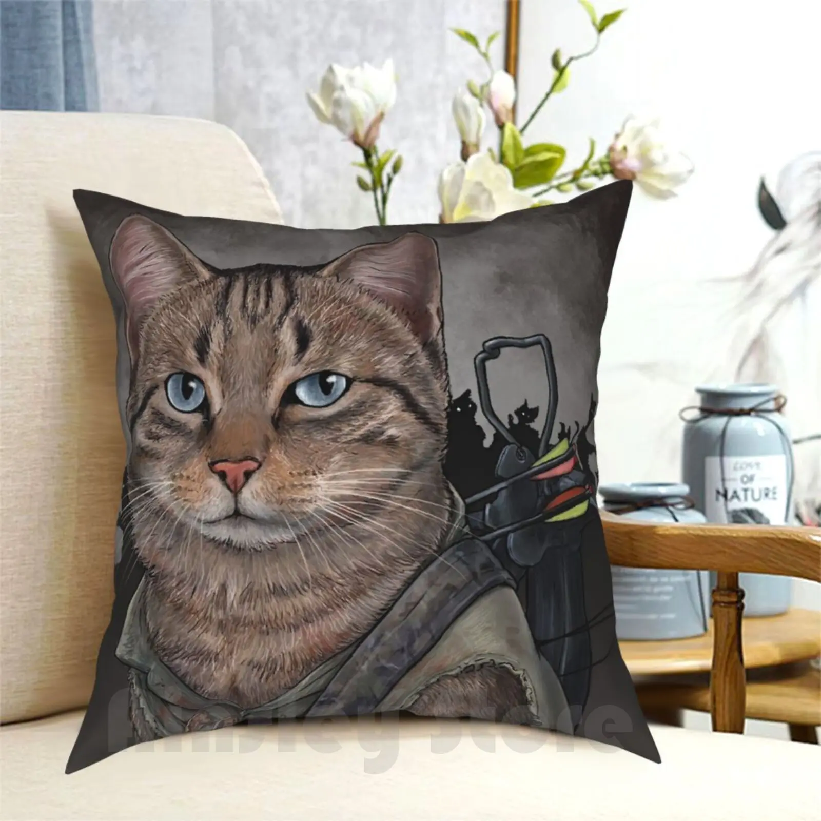 Daryl Dixon Cat Pillow Case Printed Home Soft DIY Pillow Cover Walking Dead Cat Cats Kitty Zombies
Daryl Dixon Cat Pillow Case Printed Home Soft DIY Pillow Cover Walking Dead Cat Cats Kitty Zombies