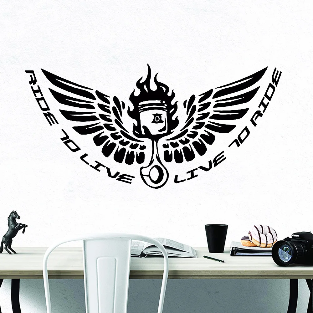 Motorsports Biker Wall Sticker Teen Room Home Interior Wall Decoration Ride to Live Quotes Vinyl Home Decor Living Room Y933
Motorsports Biker Wall Sticker Teen Room Home Interior Wall Decoration Ride to Live Quotes Vinyl Home Decor Living Room Y933