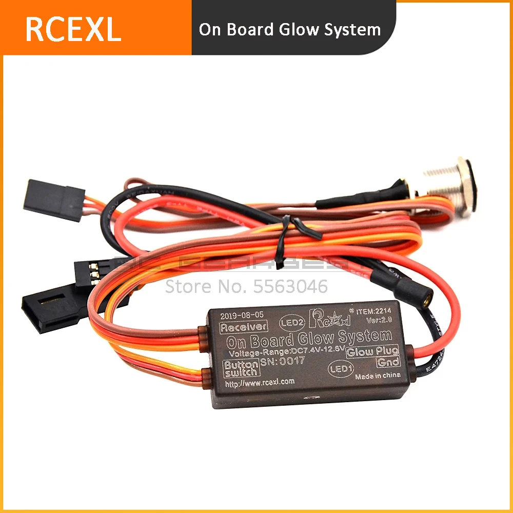 RCEXL Universal On Board Glow System Methanol Engine Ignition With LED Indicator
RCEXL Universal On Board Glow System Methanol Engine Ignition With LED Indicator