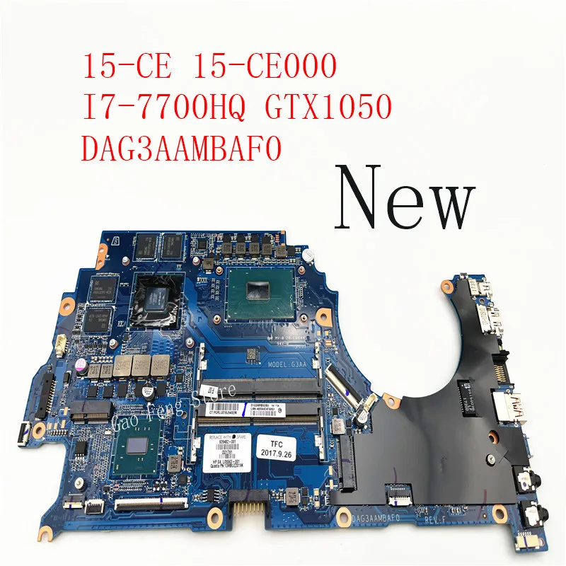 Новинка материнская плата для ноутбука HP 15-CE 15-CE000 929482-601 929483-501 929482-001 DAG3AAMBAF0 SR32Q I7-7700HQ GTX1050 100% OK
Новинка материнская плата для ноутбука HP 15-CE 15-CE000 929482-601 929483-501 929482-001 DAG3AAMBAF0 SR32Q I7-7700HQ GTX1050 100% OK
