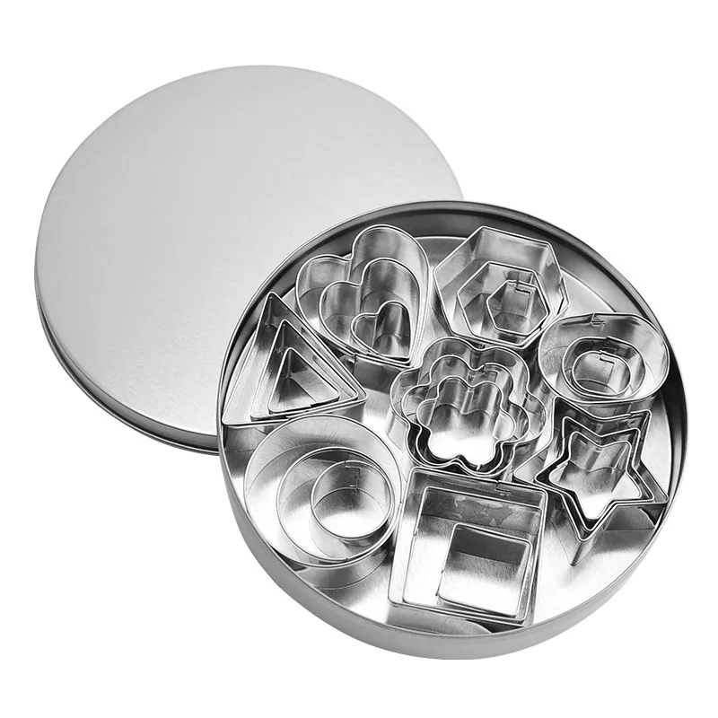 24pcs Stainless Steel Cookie Biscuit Baking Mold Kitchen Pastry Cake Candy Cutter Slicer Chocolate DIY Decorating Form Tools
24pcs Stainless Steel Cookie Biscuit Baking Mold Kitchen Pastry Cake Candy Cutter Slicer Chocolate DIY Decorating Form Tools